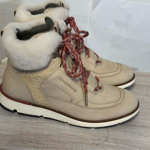 Women's Tan Hiking Boots by Cole Hann size 7.5 - Picture 1 of 6